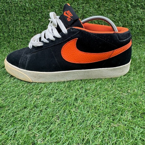 Nike Blazer SB CS Brian Anderson 2010 Mens Size 8.5 Y2K Black Orange Skate Shoes - Picture 1 of 10